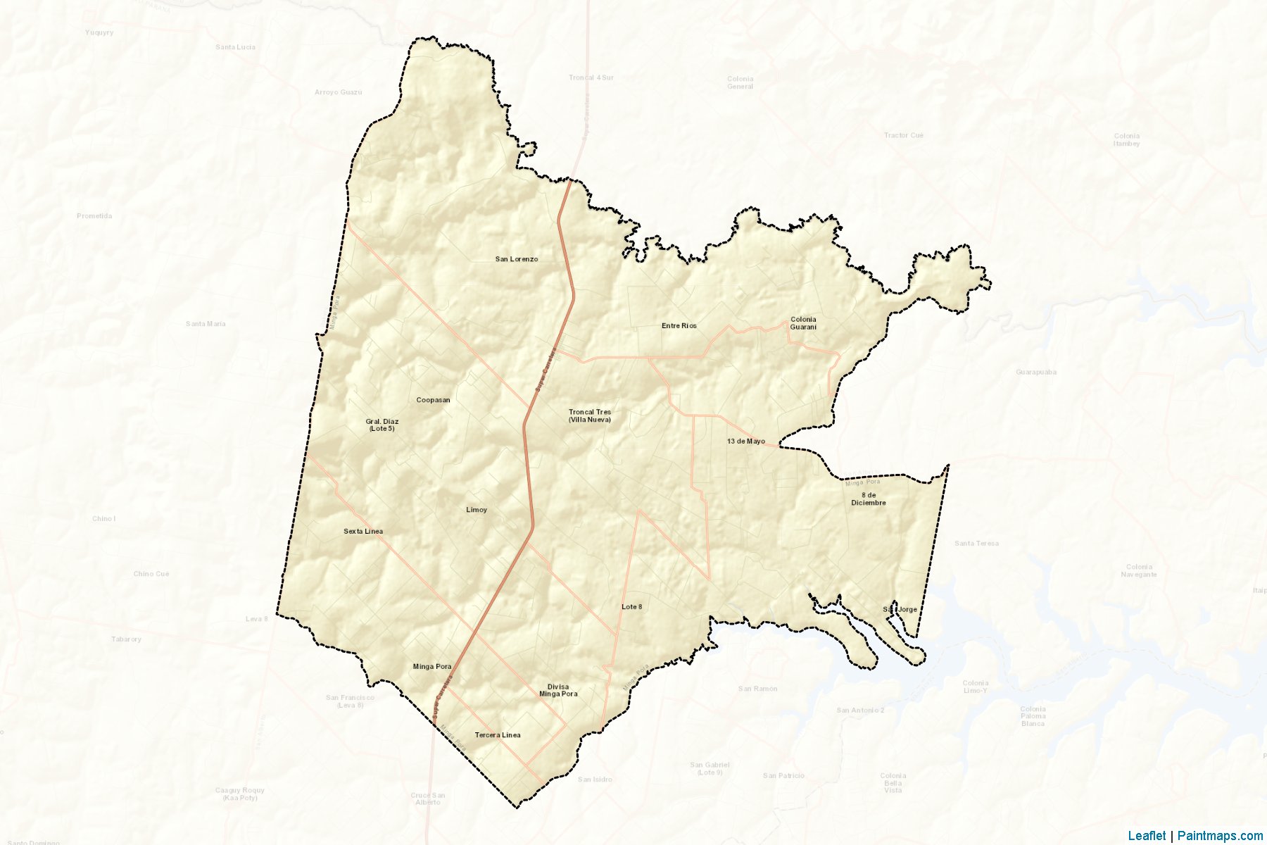 Muestras de recorte de mapas Minga Pora (Alto Paraná)-2