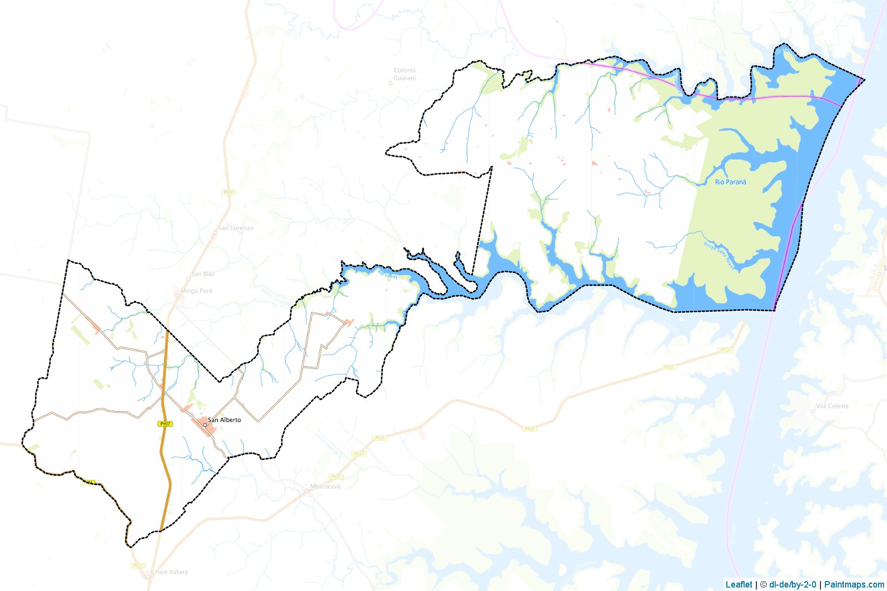 Muestras de recorte de mapas San Alberto (Alto Paraná)-1