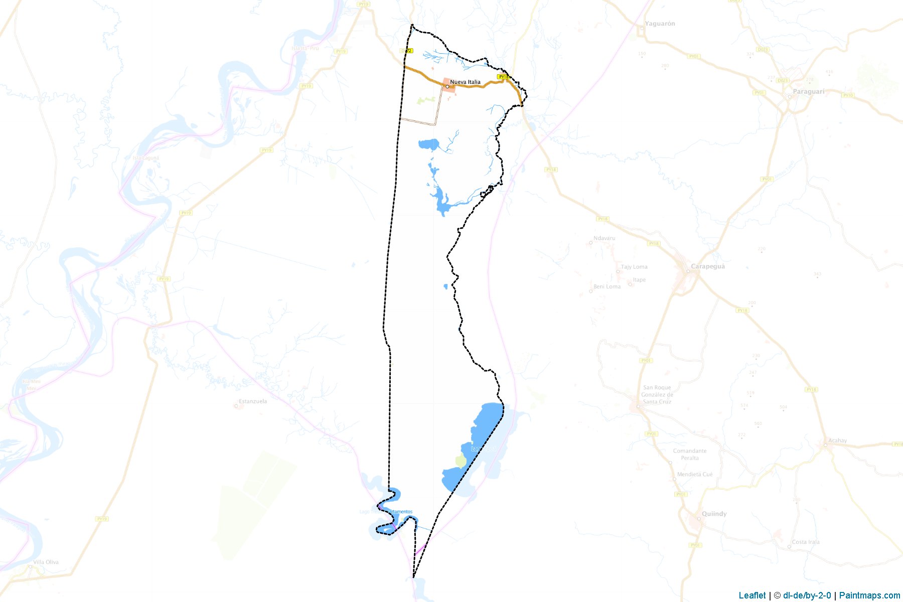 Muestras de recorte de mapas Nueva Italia (Central)-1