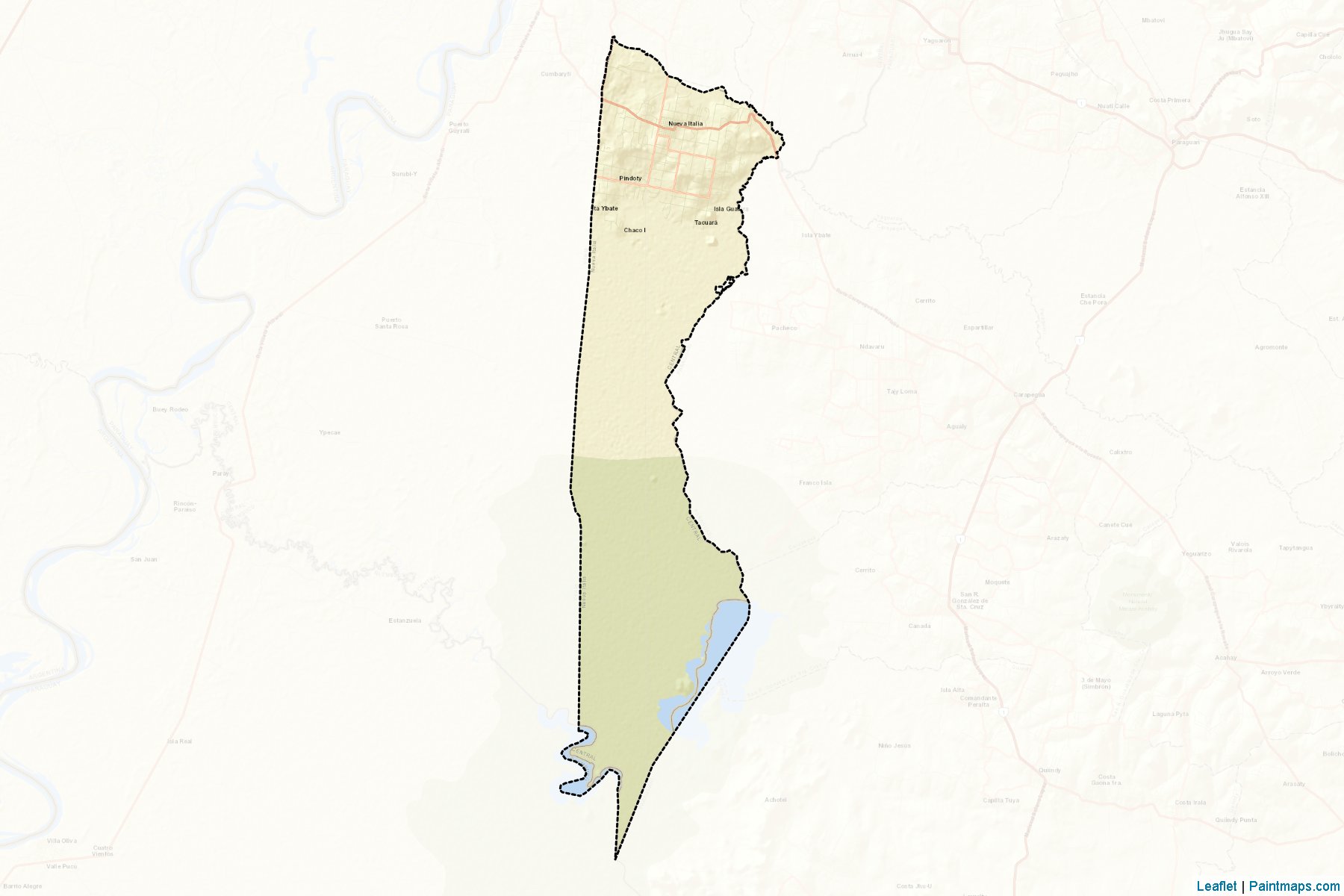 Muestras de recorte de mapas Nueva Italia (Central)-2