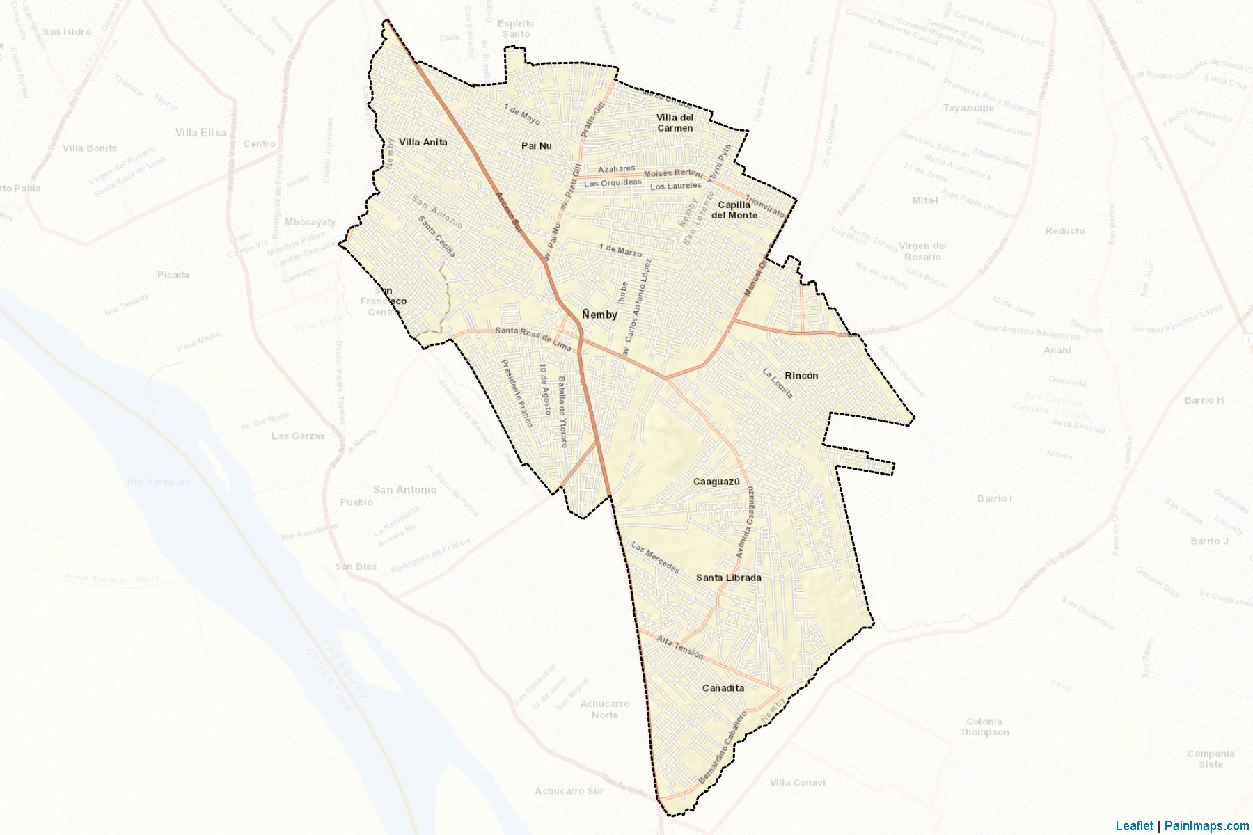 Muestras de recorte de mapas Ñemby (Central)-2