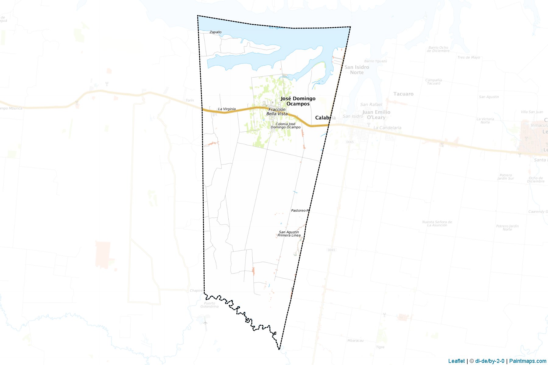 Muestras de recorte de mapas Jose Domingo Ocampos (Caaguazú)-1