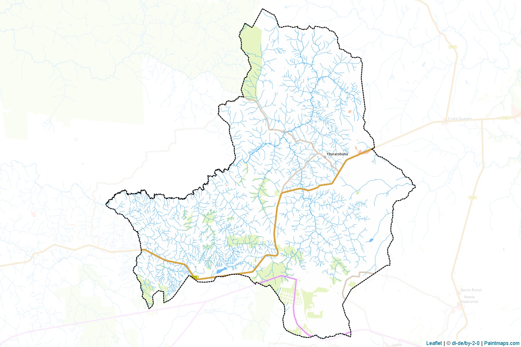 Muestras de recorte de mapas Yvyrarobana (Canindeyú)-1