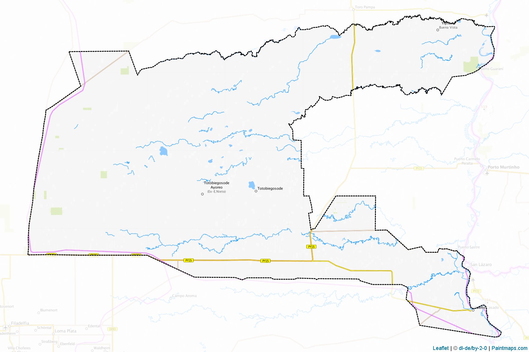 Puerto Casado (Alta Paraguai) Haritası Örnekleri-1