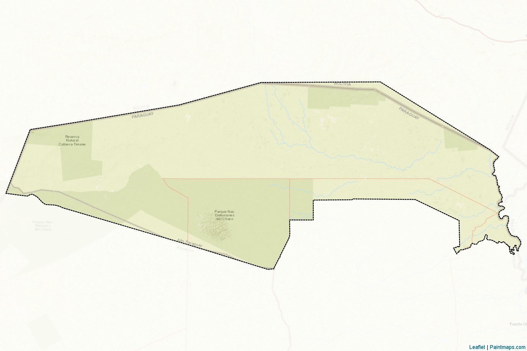 Bahía Negra (Alta Paraguai) Haritası Örnekleri-2