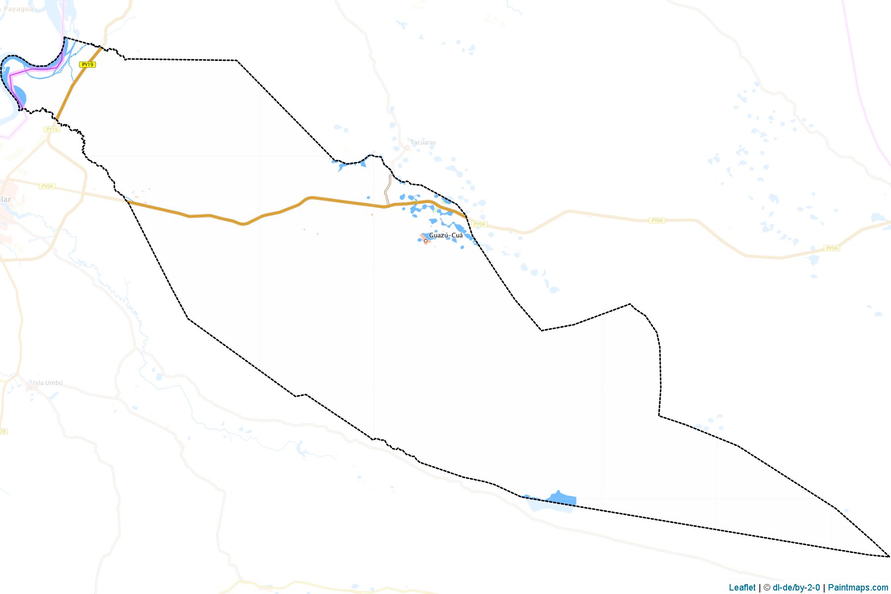 Guazu Cua (Neembucu) Haritası Örnekleri-1