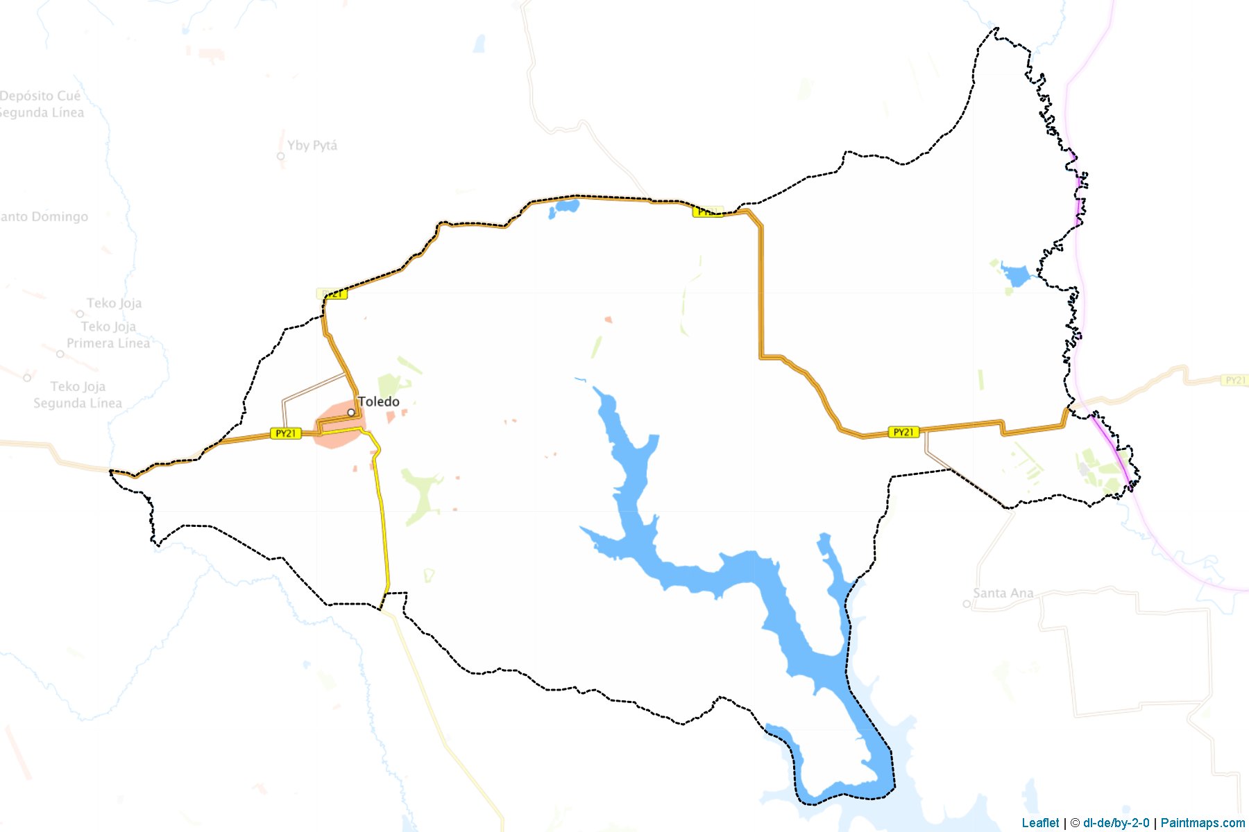 Nueva Toledo (Caagazu) Haritası Örnekleri-1