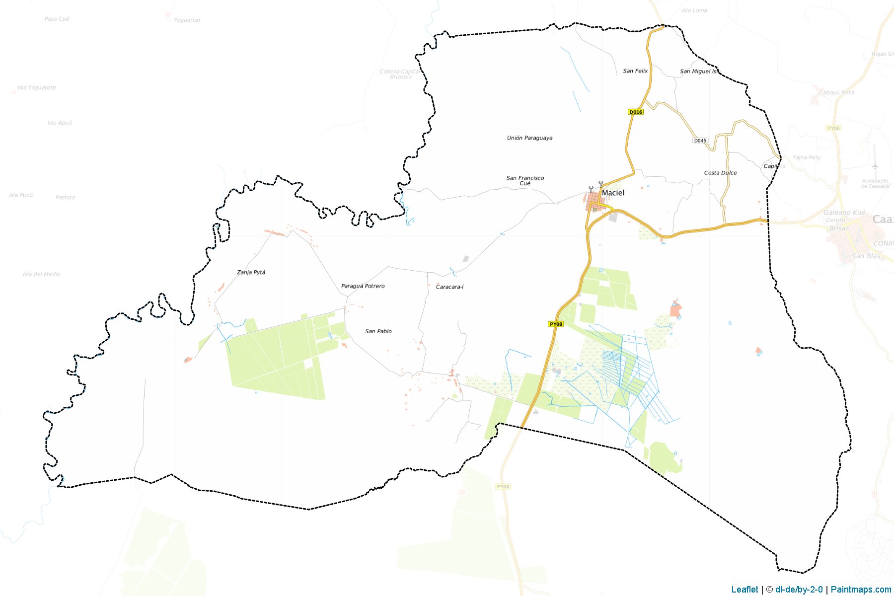 Maciel (Caazapa) Haritası Örnekleri-1