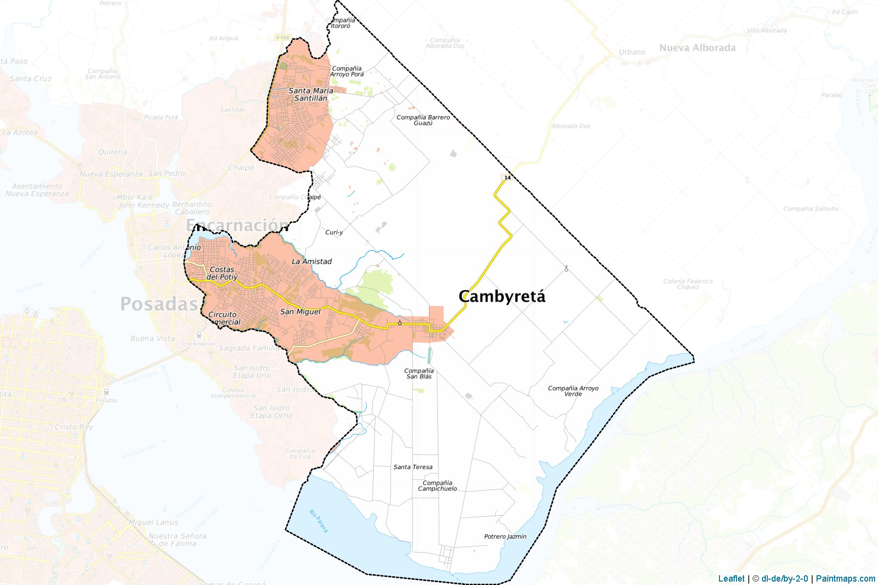 Cambyreta (Itapua) Haritası Örnekleri-1