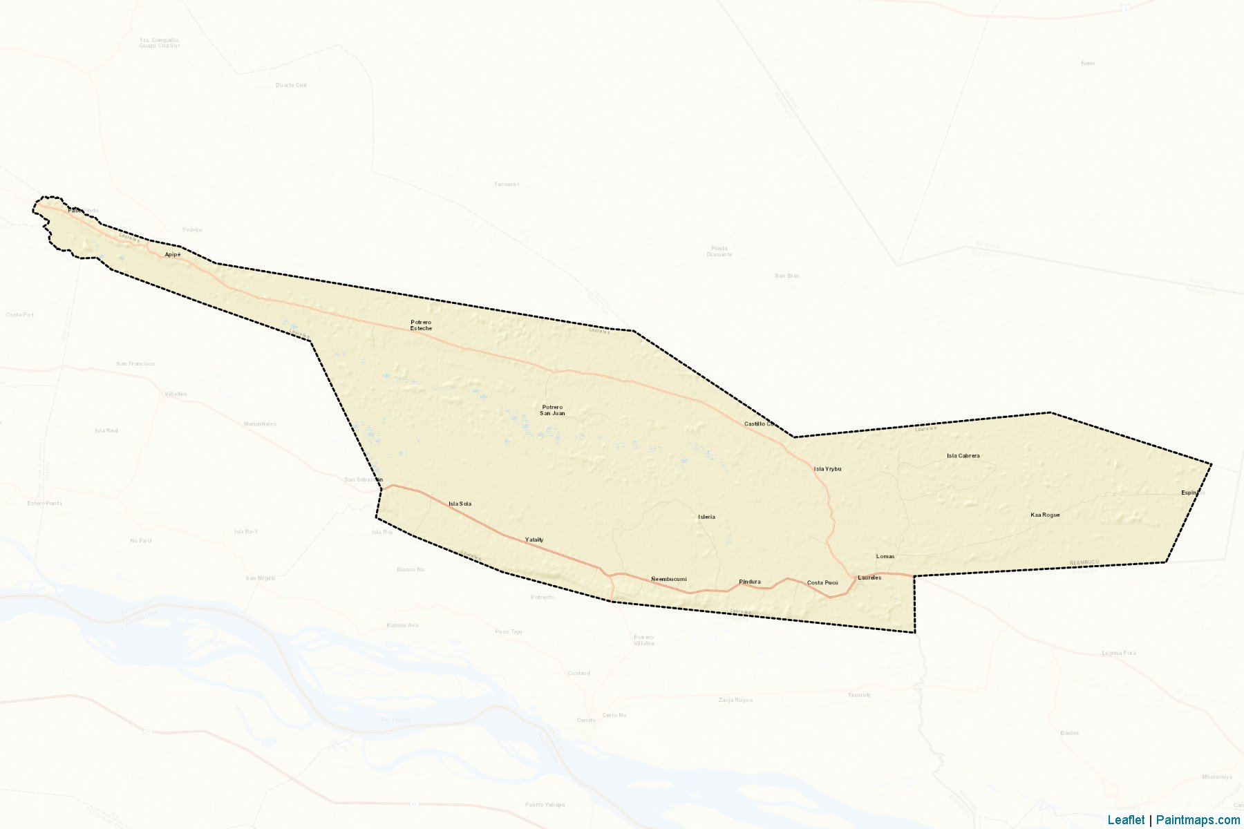 Laureles (Ñeembucú) Map Cropping Samples-2