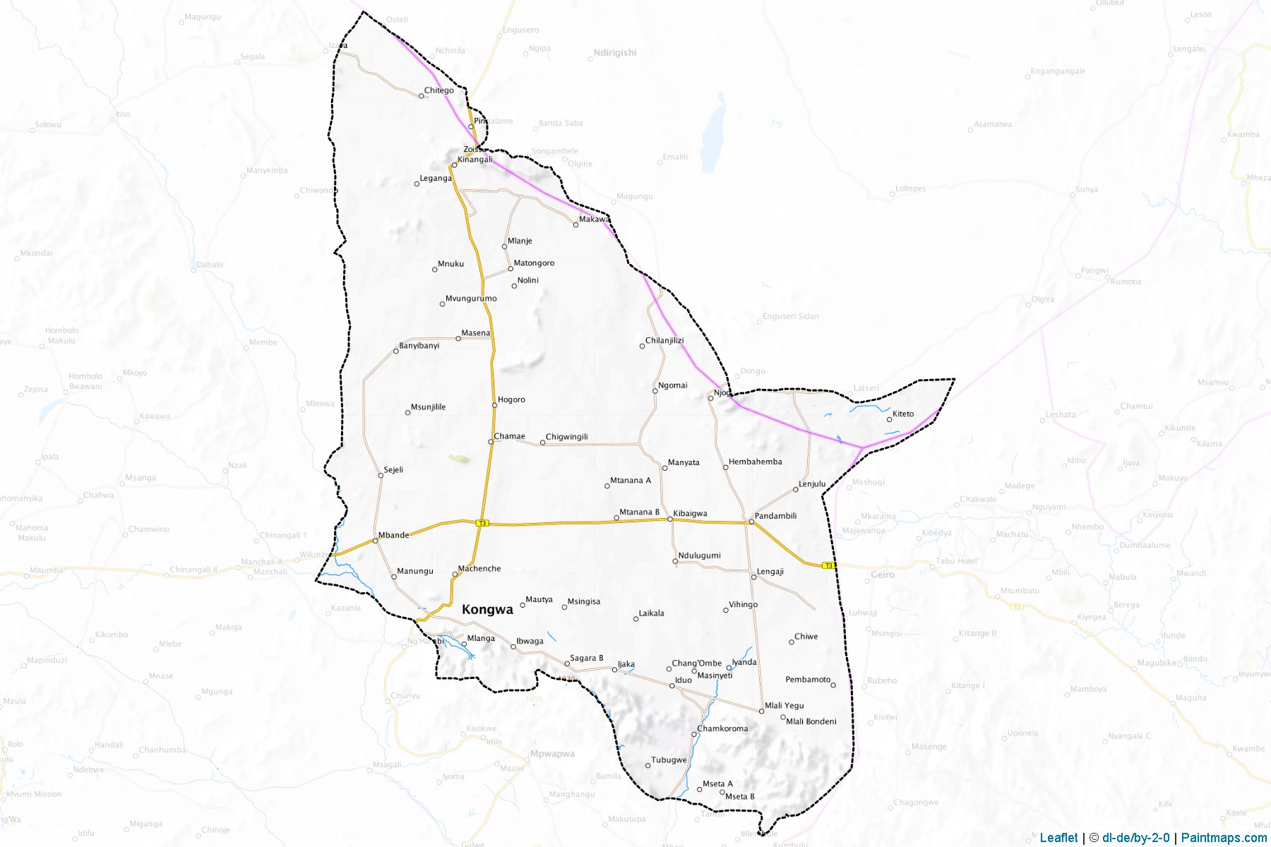 Kongwa (Dodoma) Map Cropping Samples-1