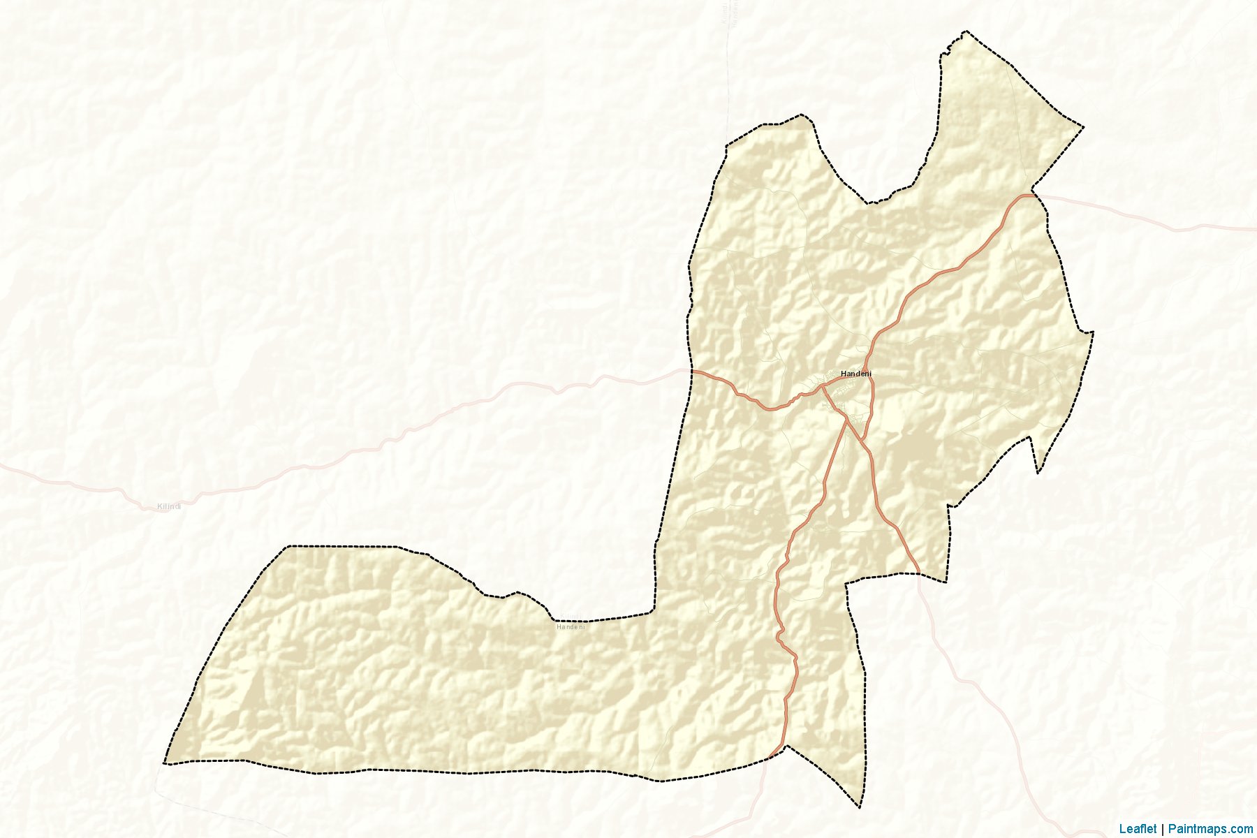 Muestras de recorte de mapas Handeni Township Authority (Tanga)-2