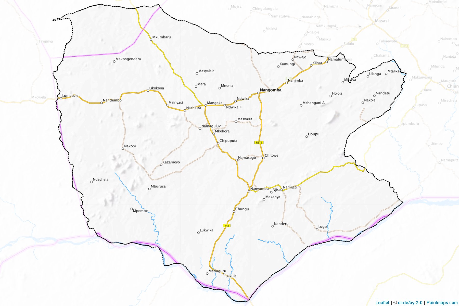 Nanyumbu (Mtwara) Map Cropping Samples-1