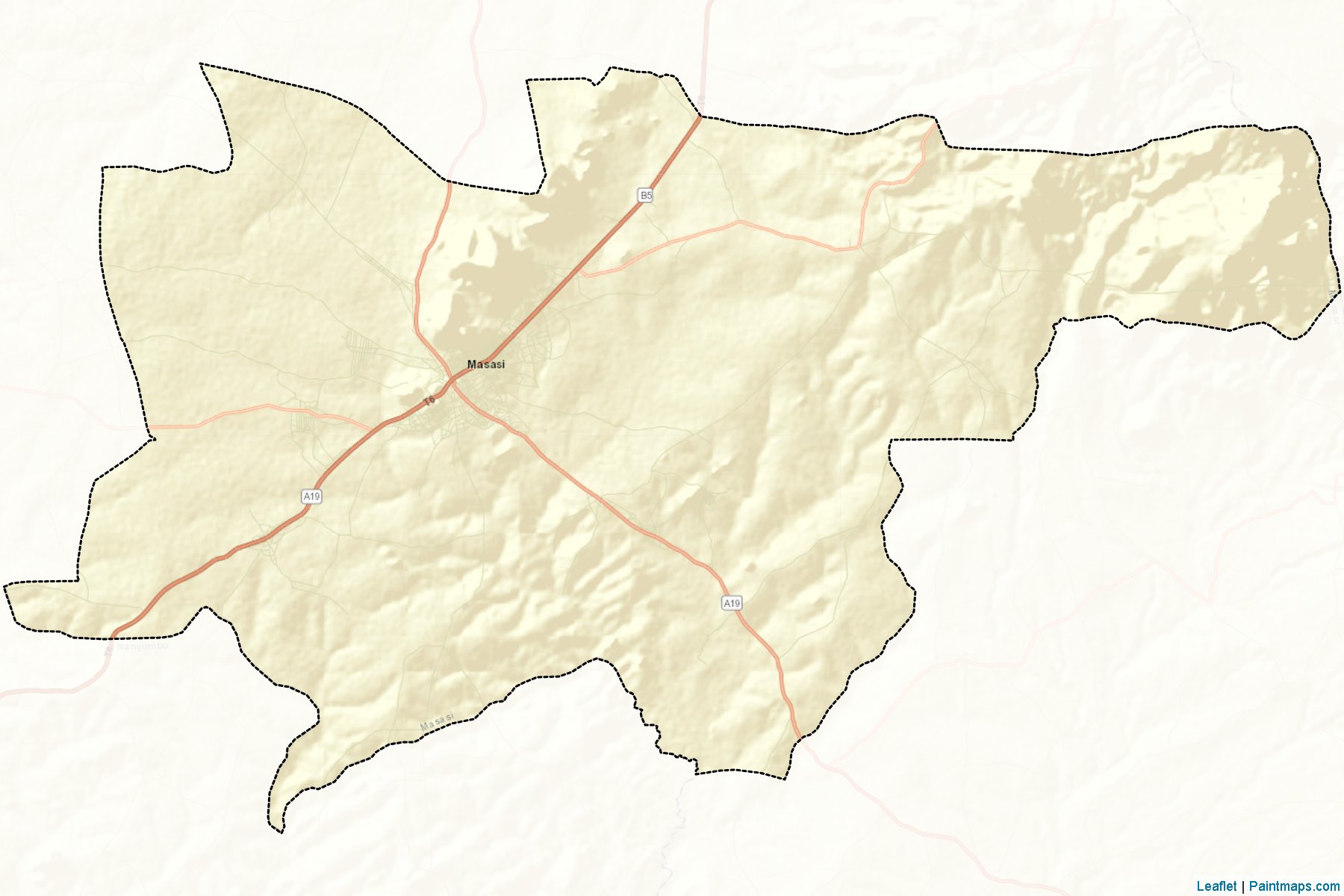 Masasi Township Authority (Mtwara) Map Cropping Samples-2