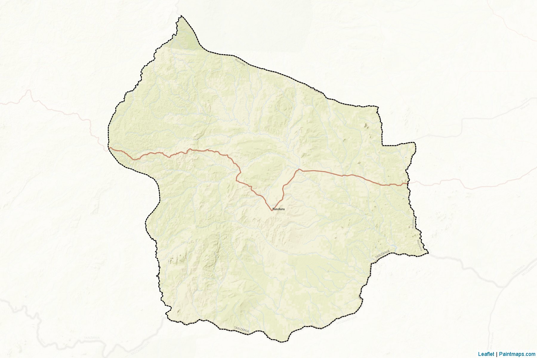 Muestras de recorte de mapas Tunduru (Ruvuma)-2