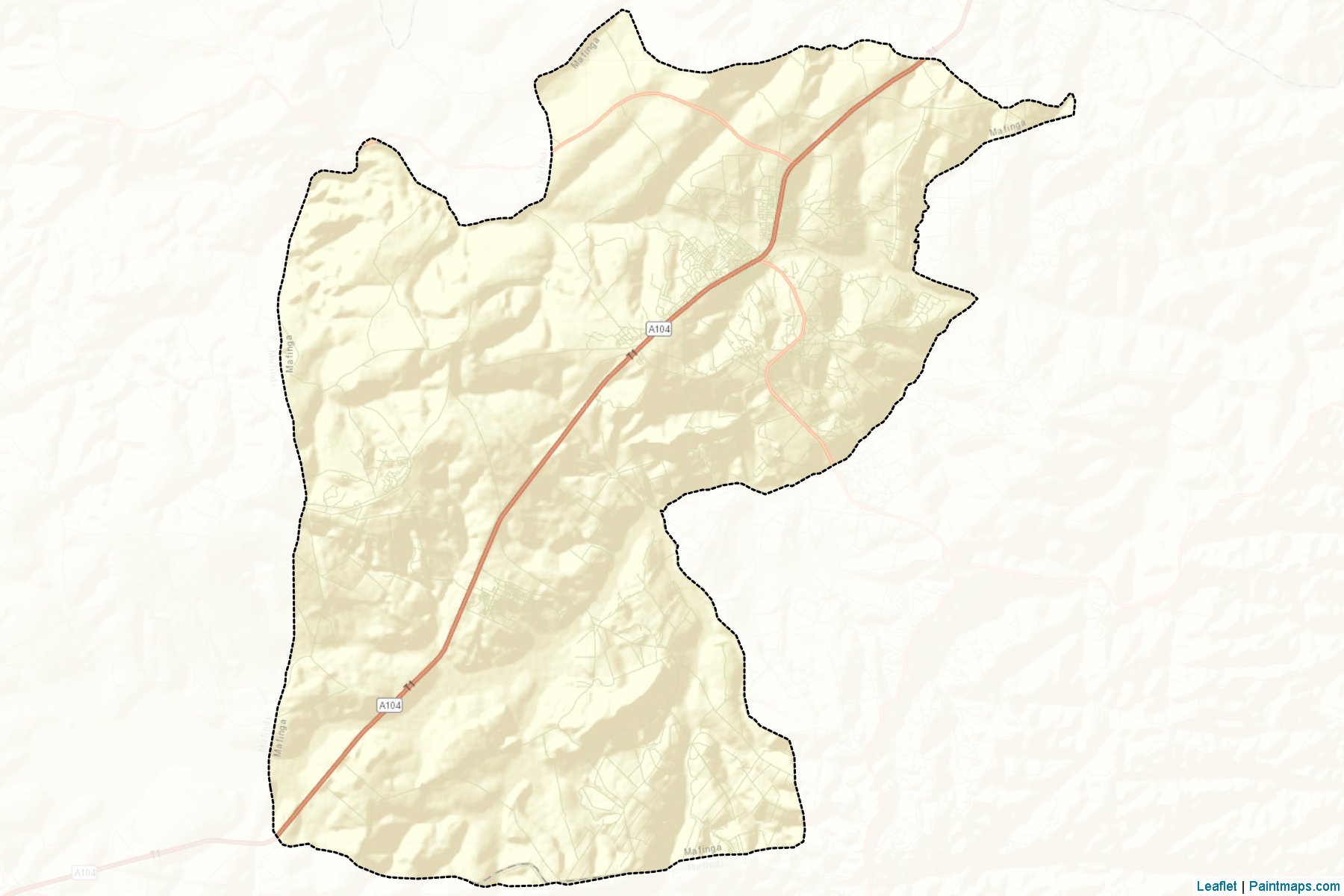 Mafinga Township Authority (Iringa) Map Cropping Samples-2