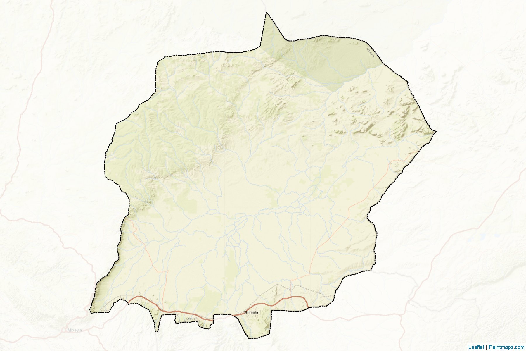 Muestras de recorte de mapas Mbarali (Mbeya)-2