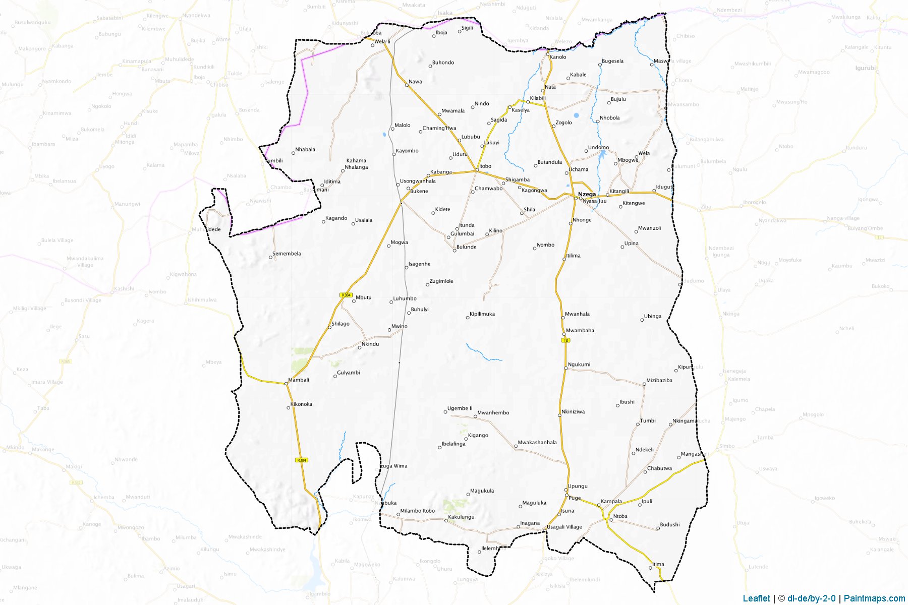 Muestras de recorte de mapas Nzega (Tabora)-1