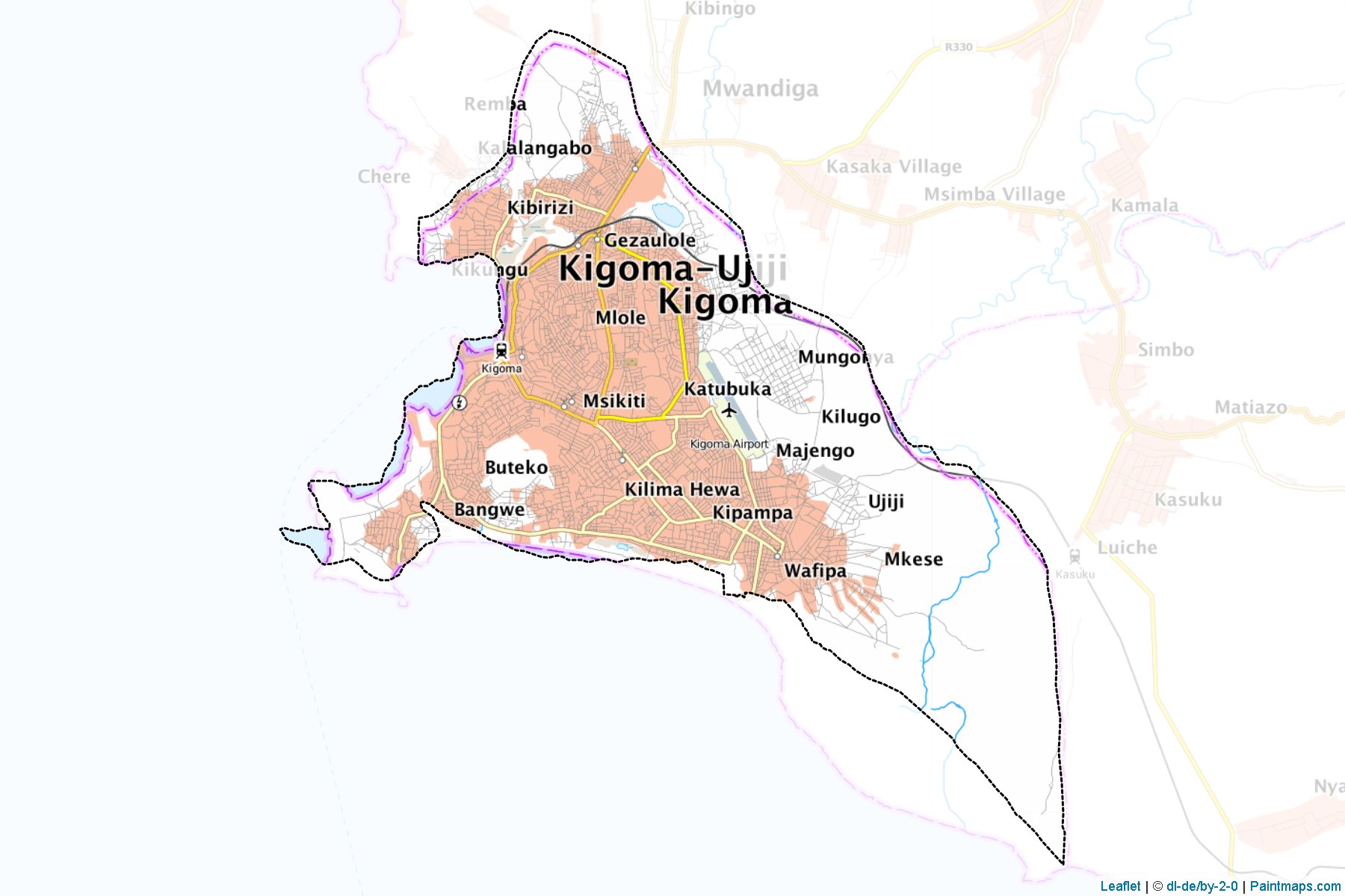 Kigoma Municipal-Ujiji (Kigoma) Map Cropping Samples-1