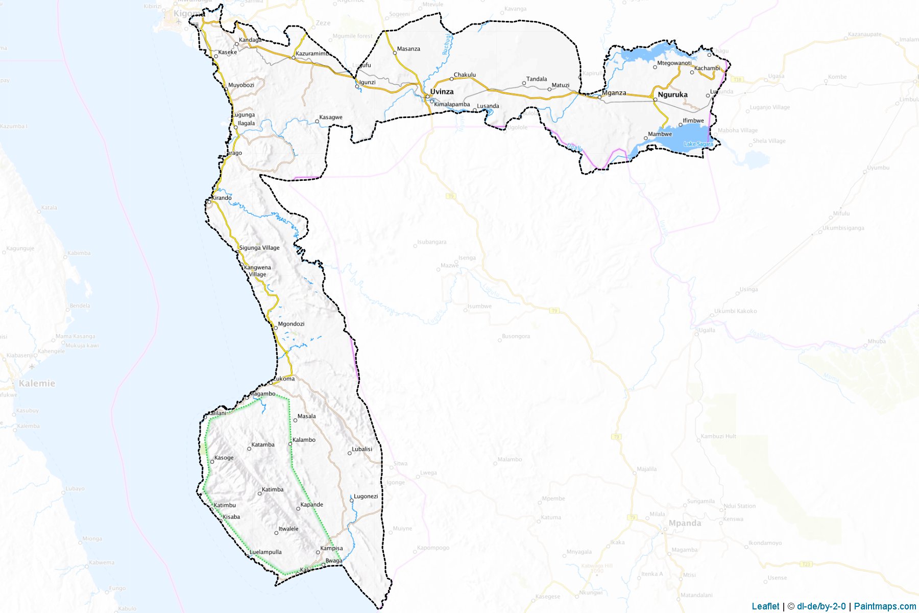 Uvinza (Kigoma) Map Cropping Samples-1