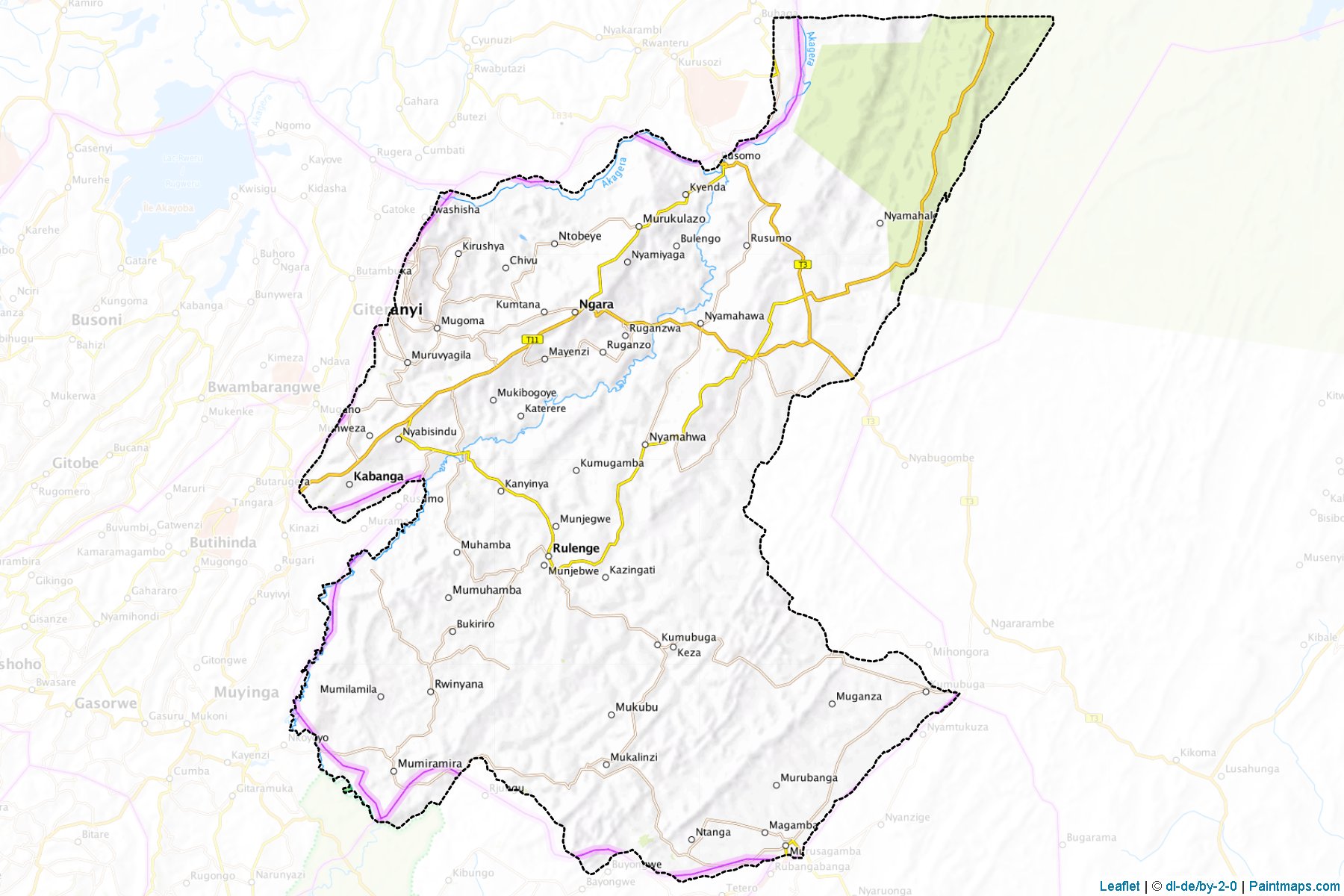 Muestras de recorte de mapas Ngara (Kagera)-1