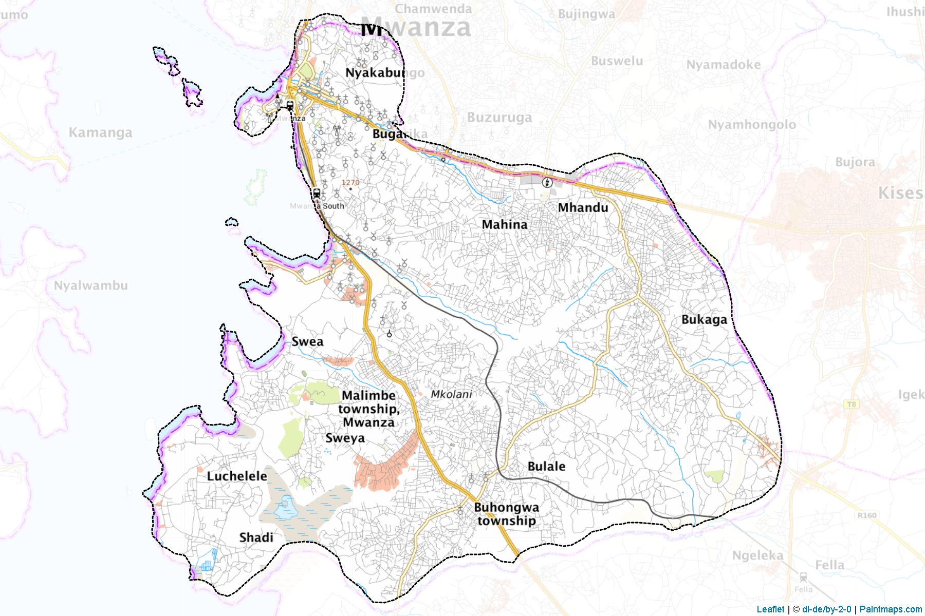 Nyamagana (Mwanza Bölgesi) Haritası Örnekleri-1