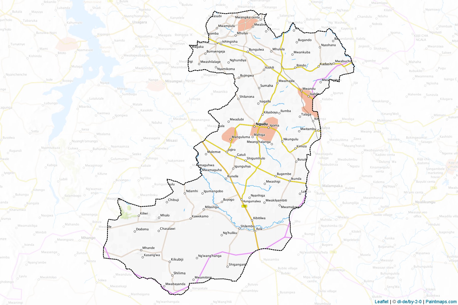 Muestras de recorte de mapas Kwimba (Mwanza)-1