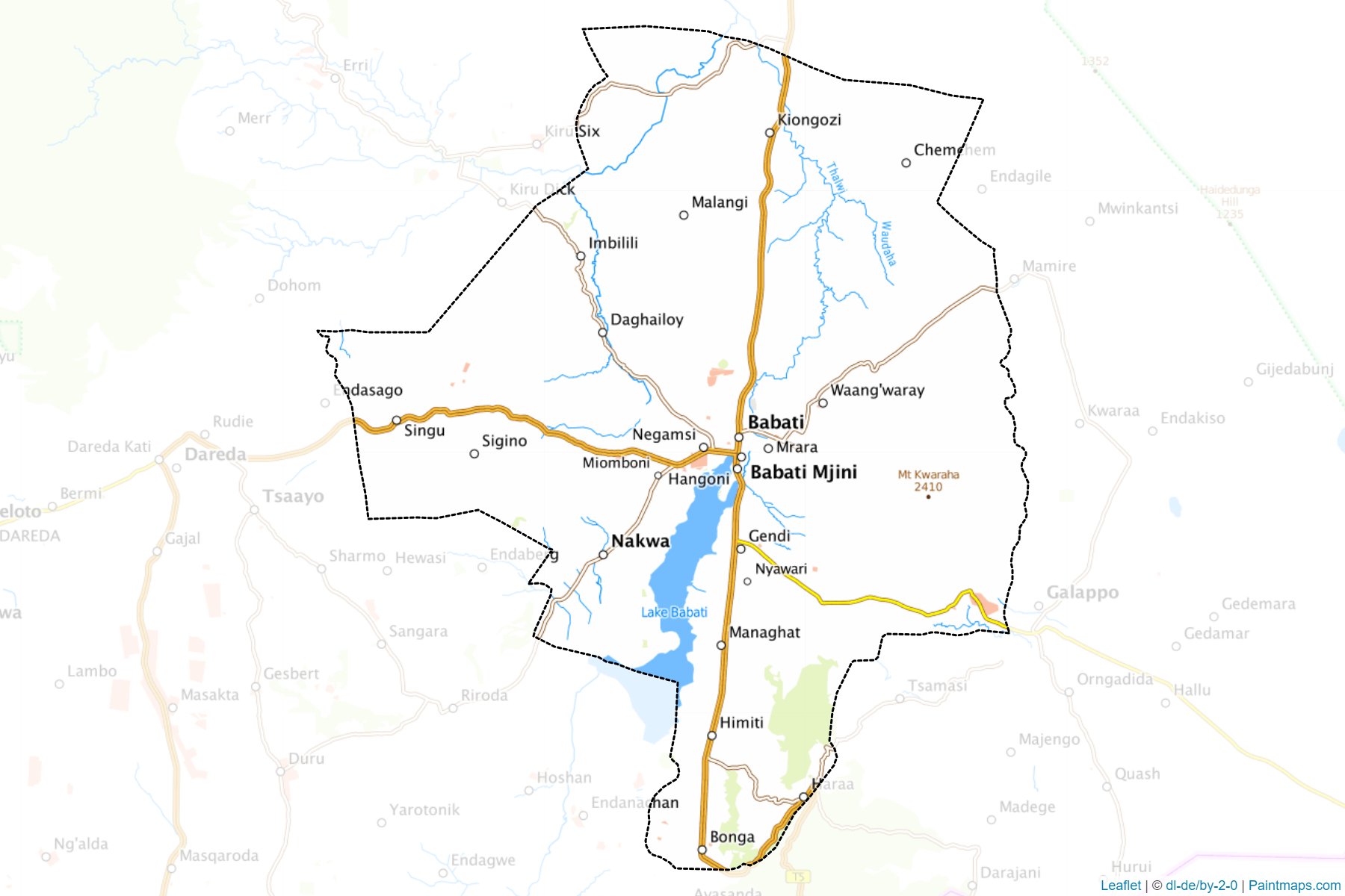 Babati Urban (Manyara) Map Cropping Samples-1