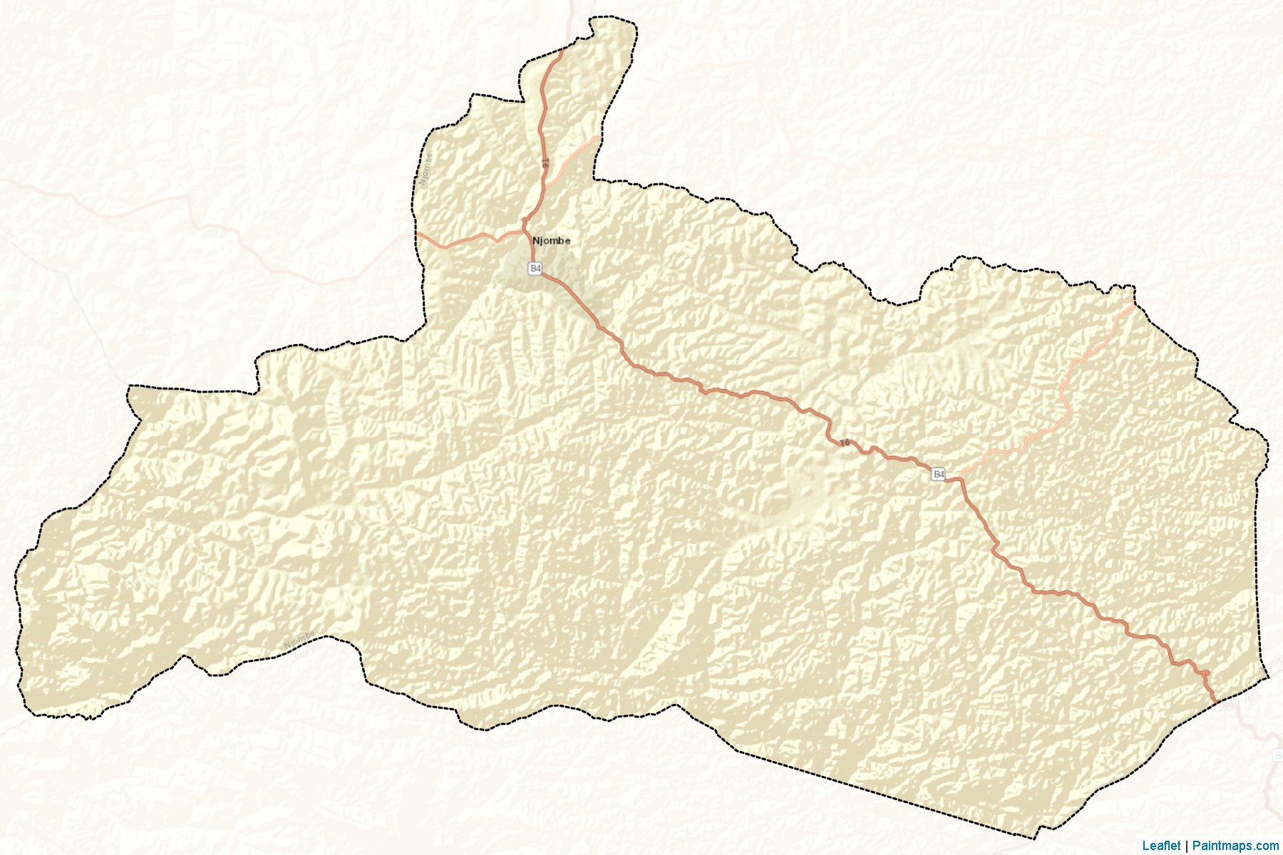 Muestras de recorte de mapas Njombe Urban (Njombe)-2