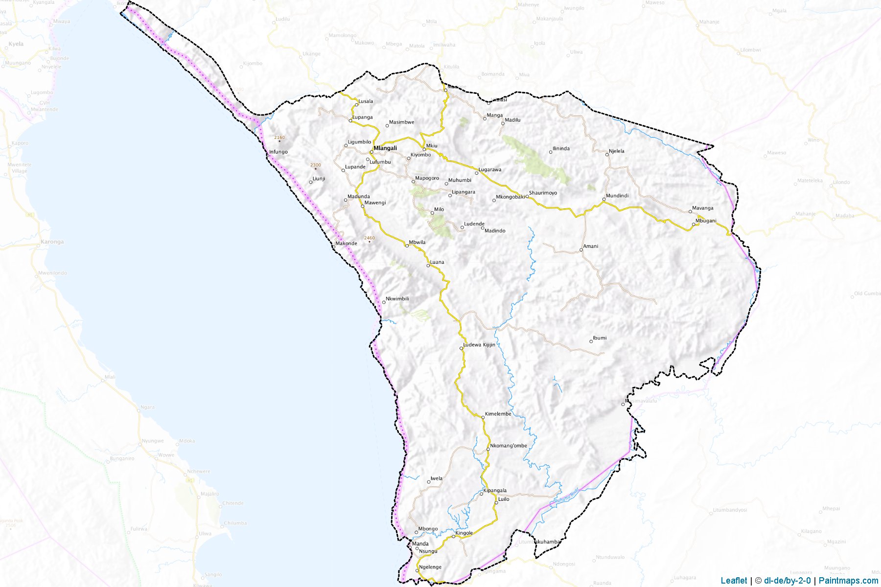 Ludewa (Njombe) Map Cropping Samples-1