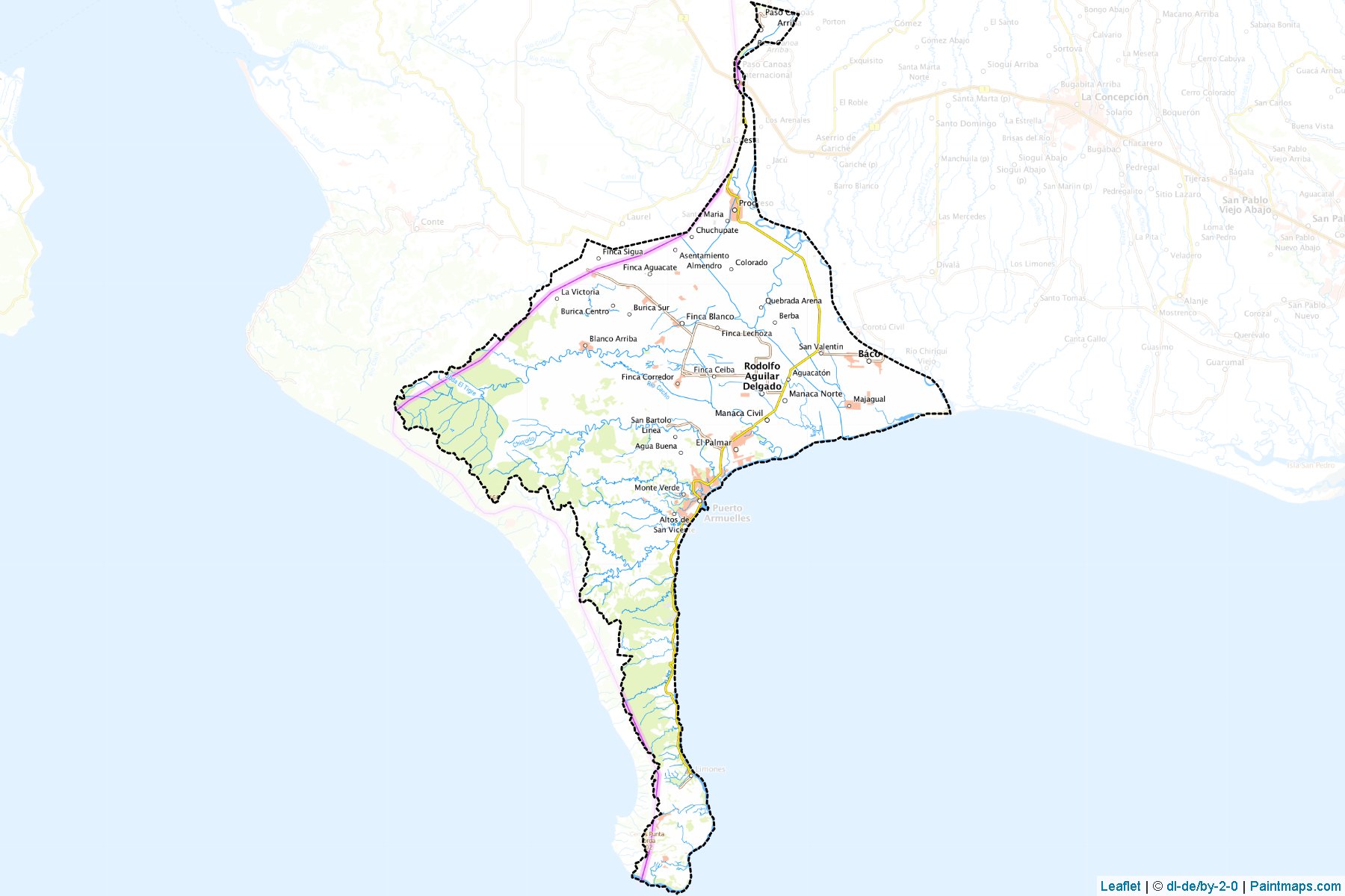 Muestras de recorte de mapas Barú (Chiriquí)-1