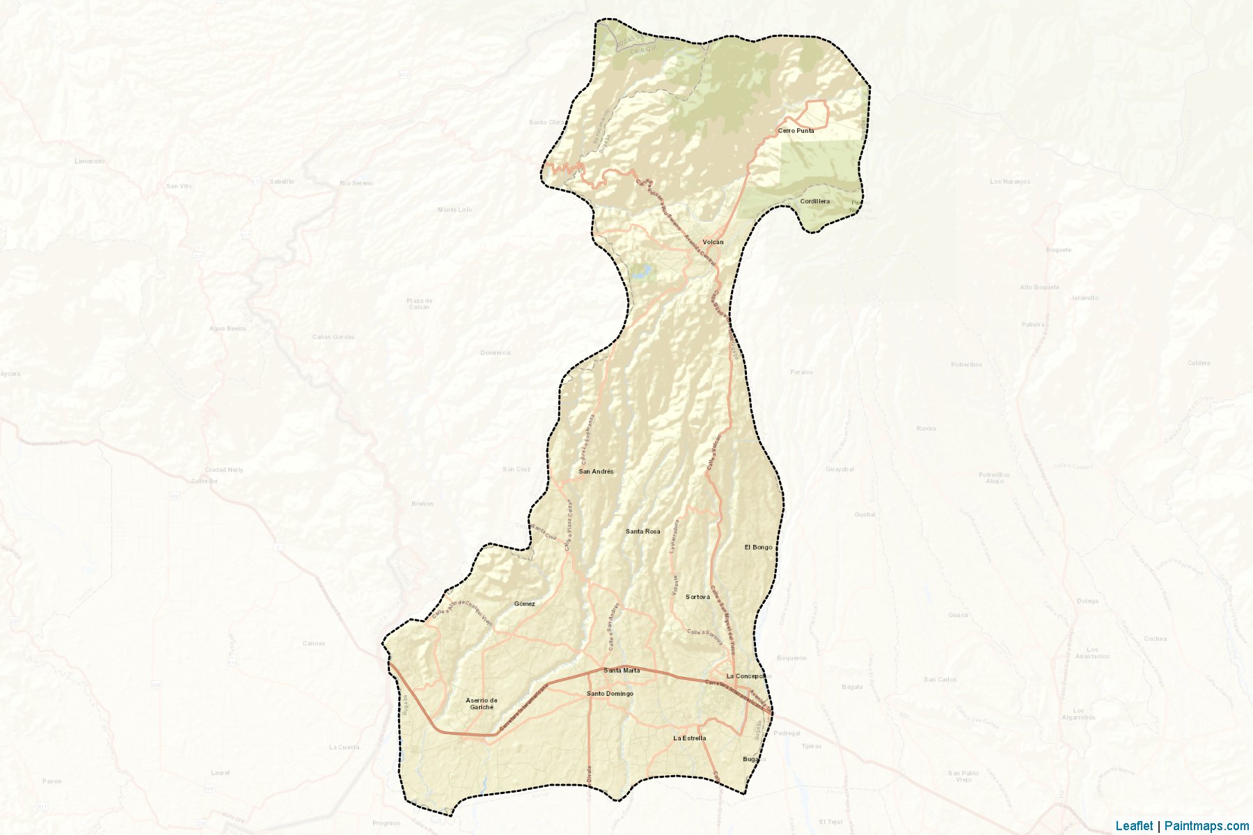 Muestras de recorte de mapas Bugaba (Chiriquí)-2