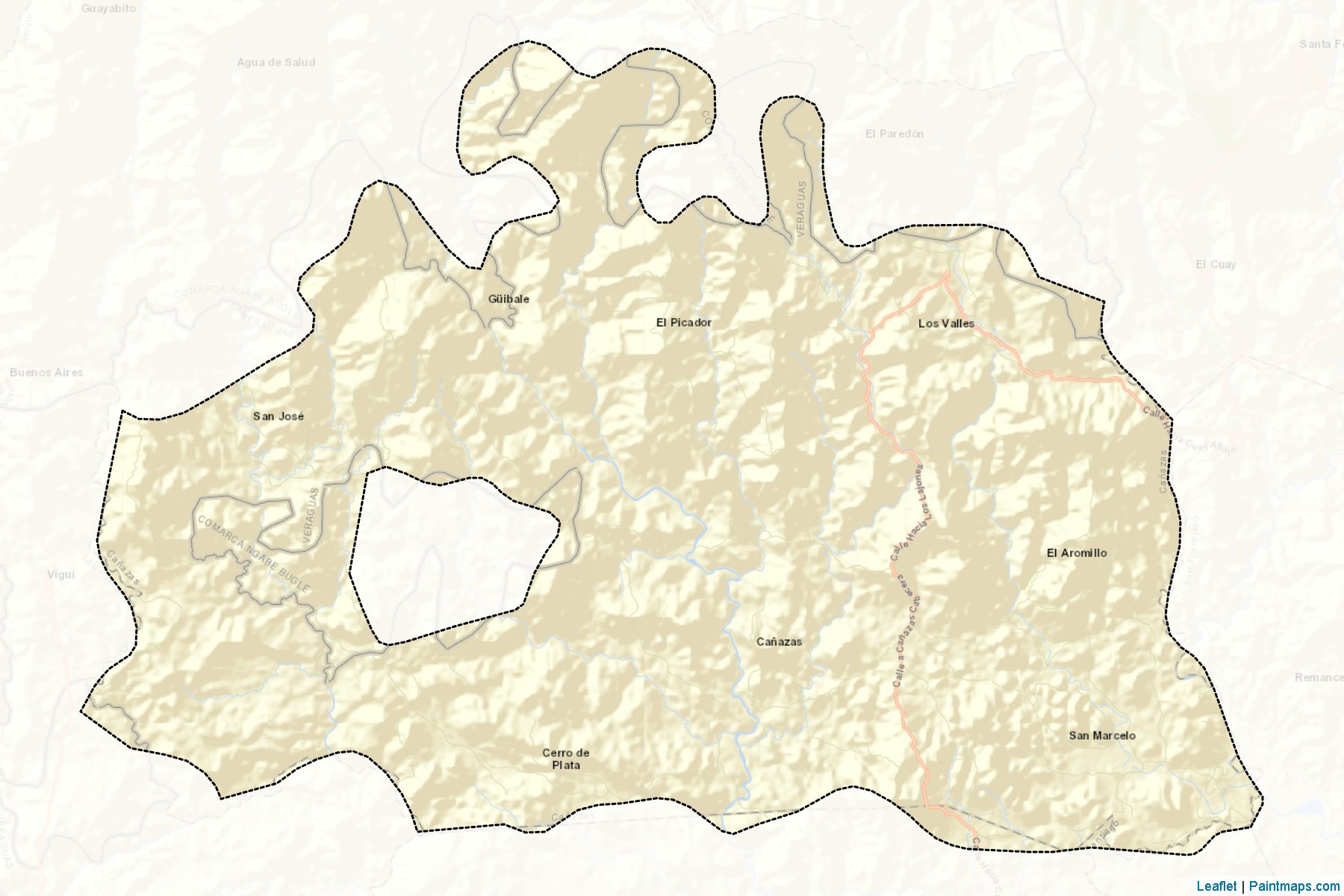 Muestras de recorte de mapas Cañazas (Veraguas)-2