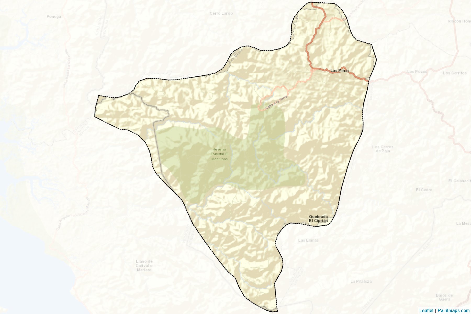 Muestras de recorte de mapas Las Minas (Herrera)-2