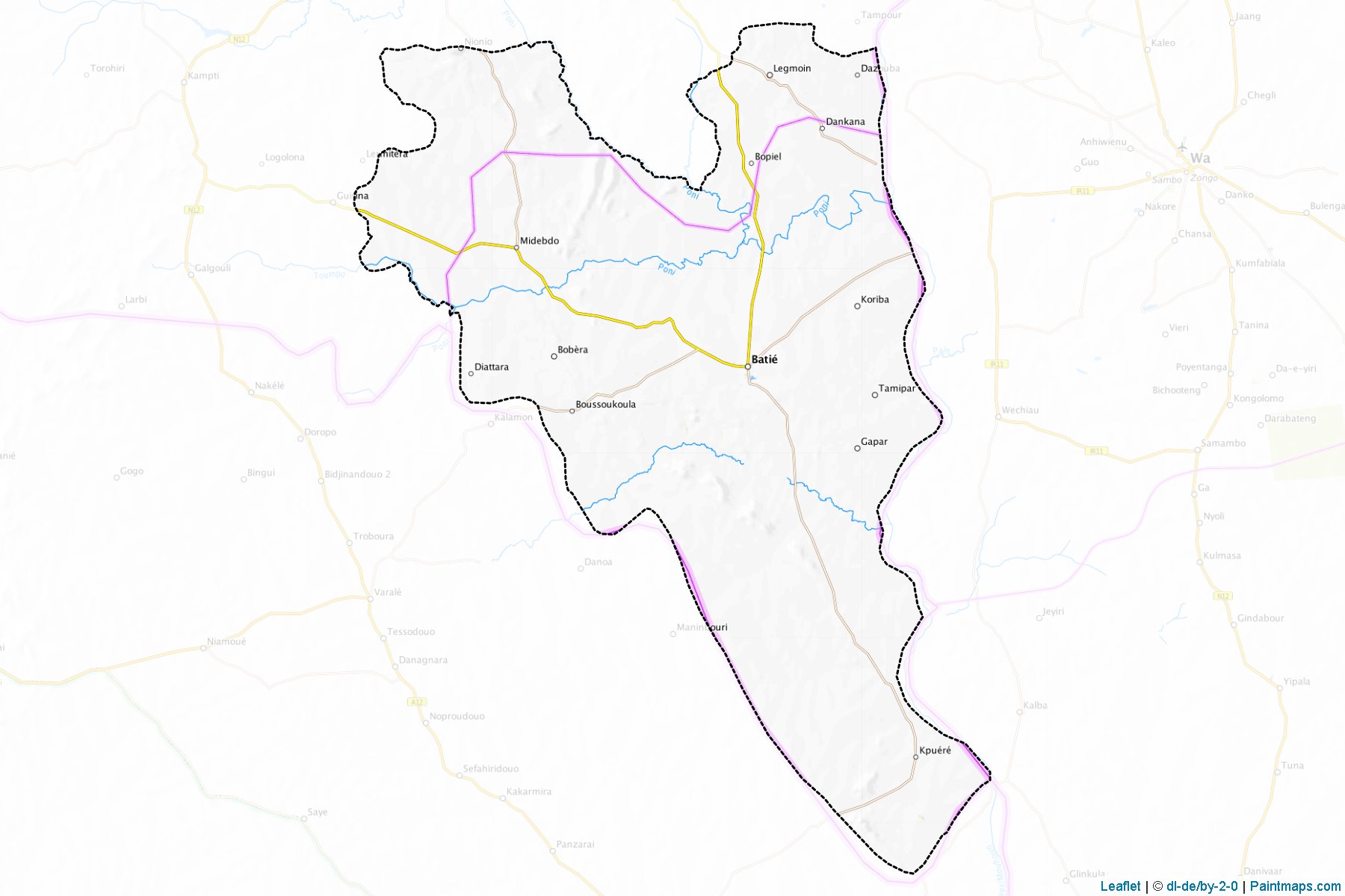 Noumbiel (Sud-Ouest) Map Cropping Samples-1