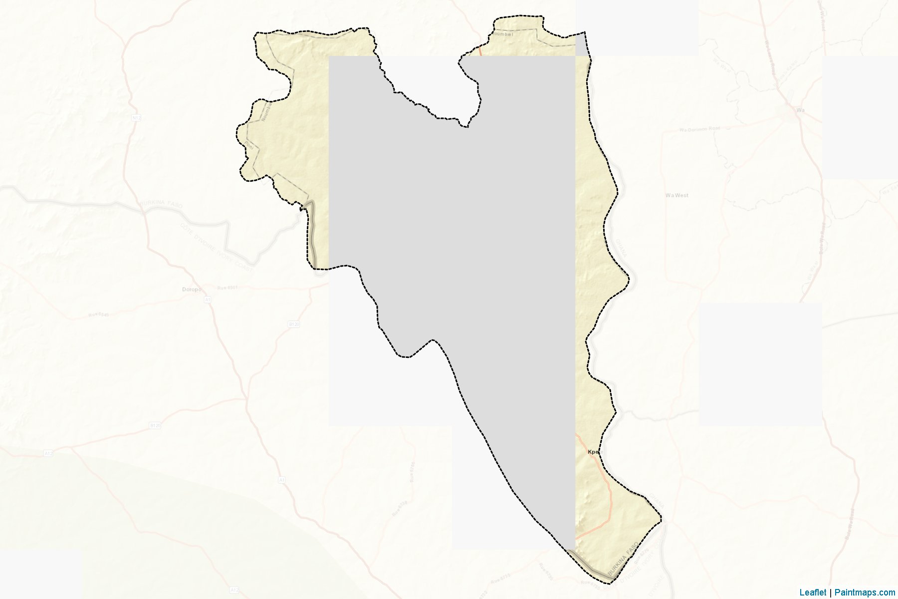 Noumbiel (Sud-Ouest) Map Cropping Samples-2