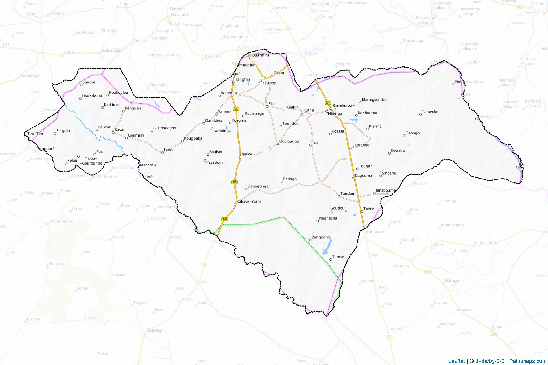 Bazèga (Centre Sud) Map Cropping Samples-1