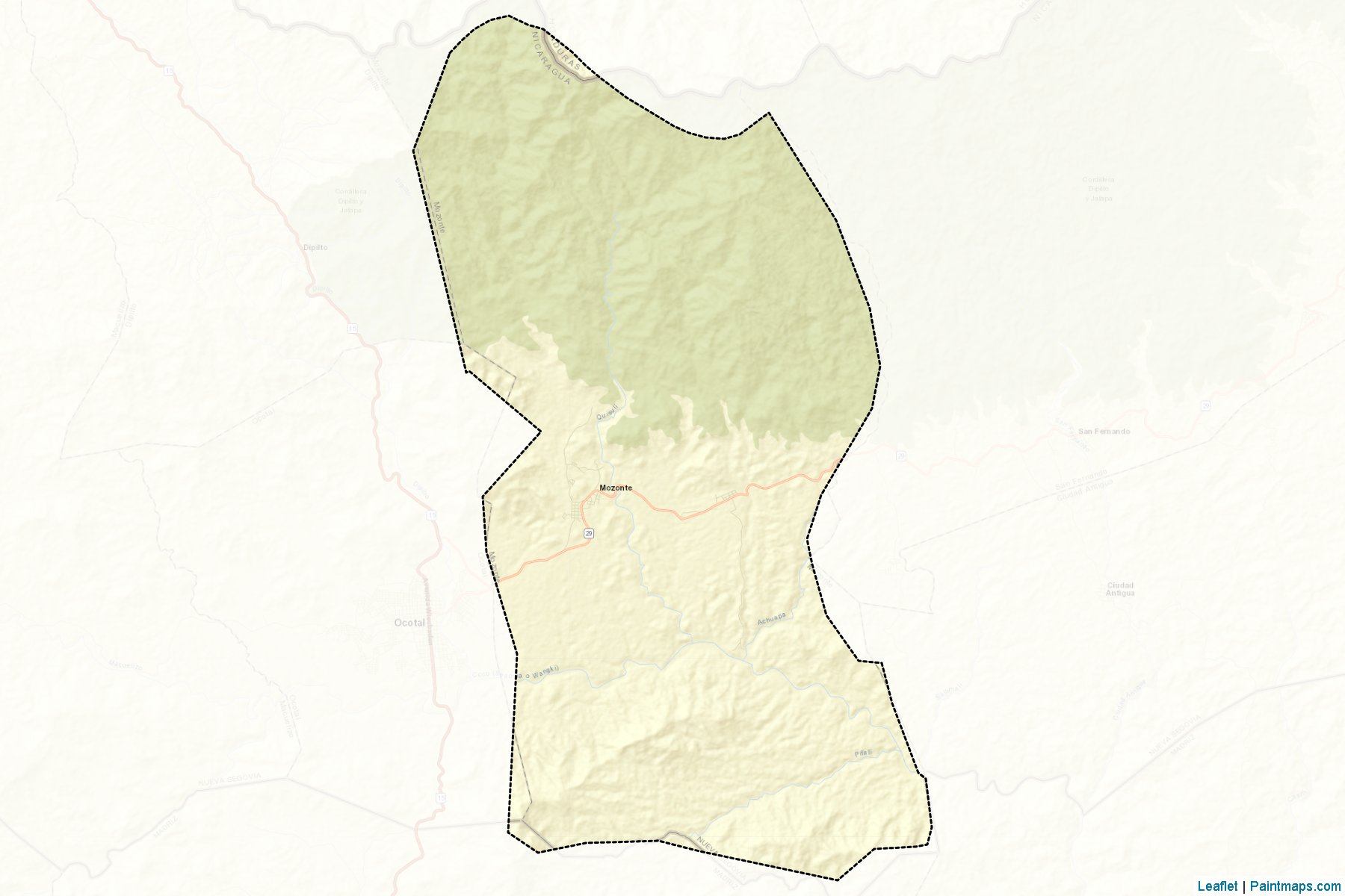 Muestras de recorte de mapas Mosonte (Nueva Segovia)-2