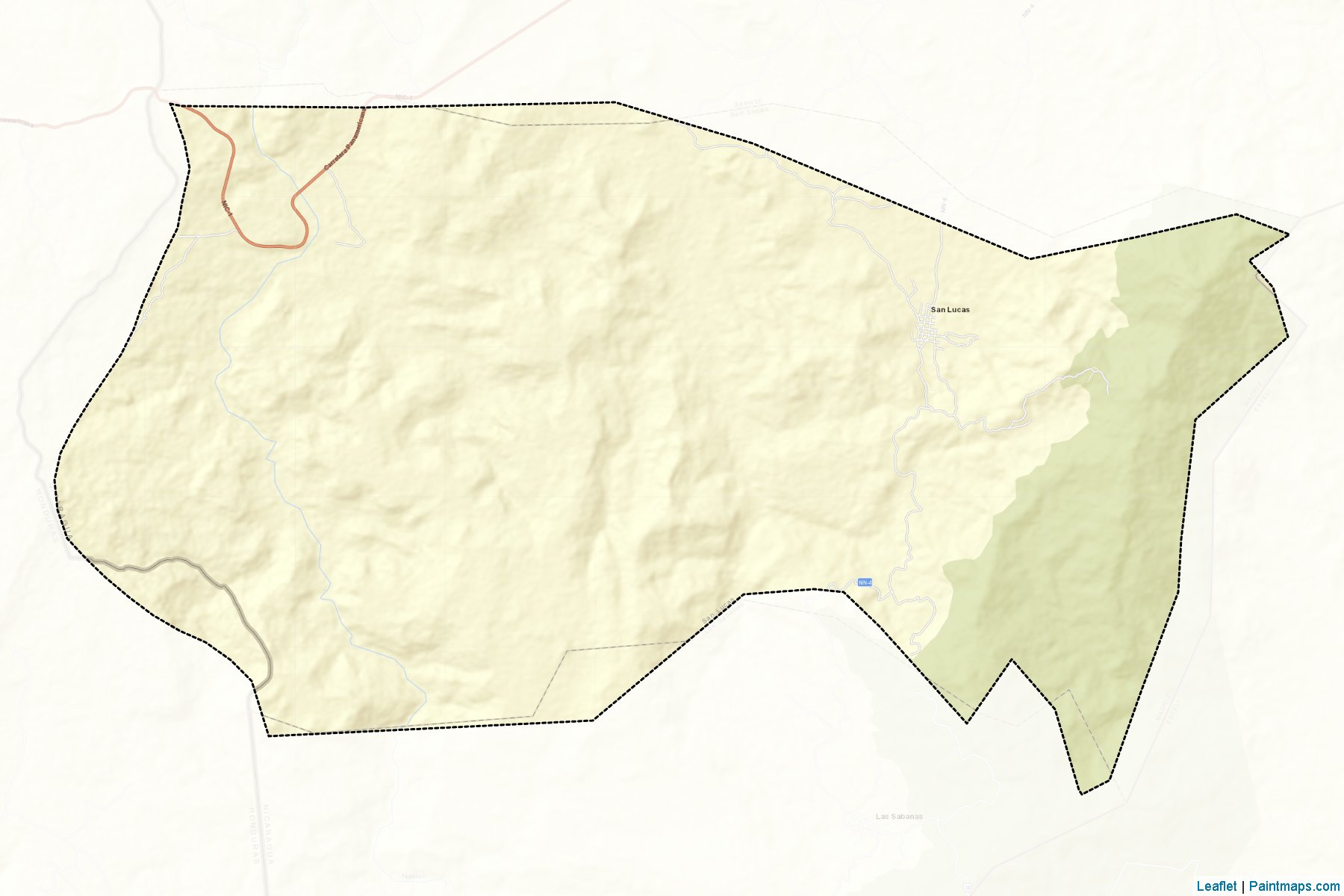 Muestras de recorte de mapas San Lucas (Madriz)-2