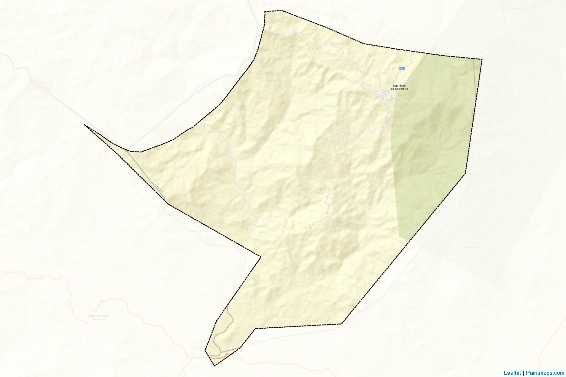 Muestras de recorte de mapas San Jose De Cusmapa (Madriz)-2