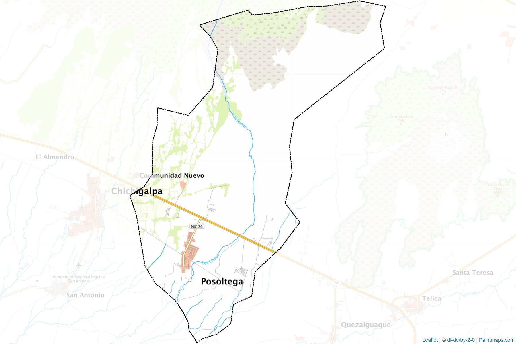 Muestras de recorte de mapas Posoltega (Chinandega)-1