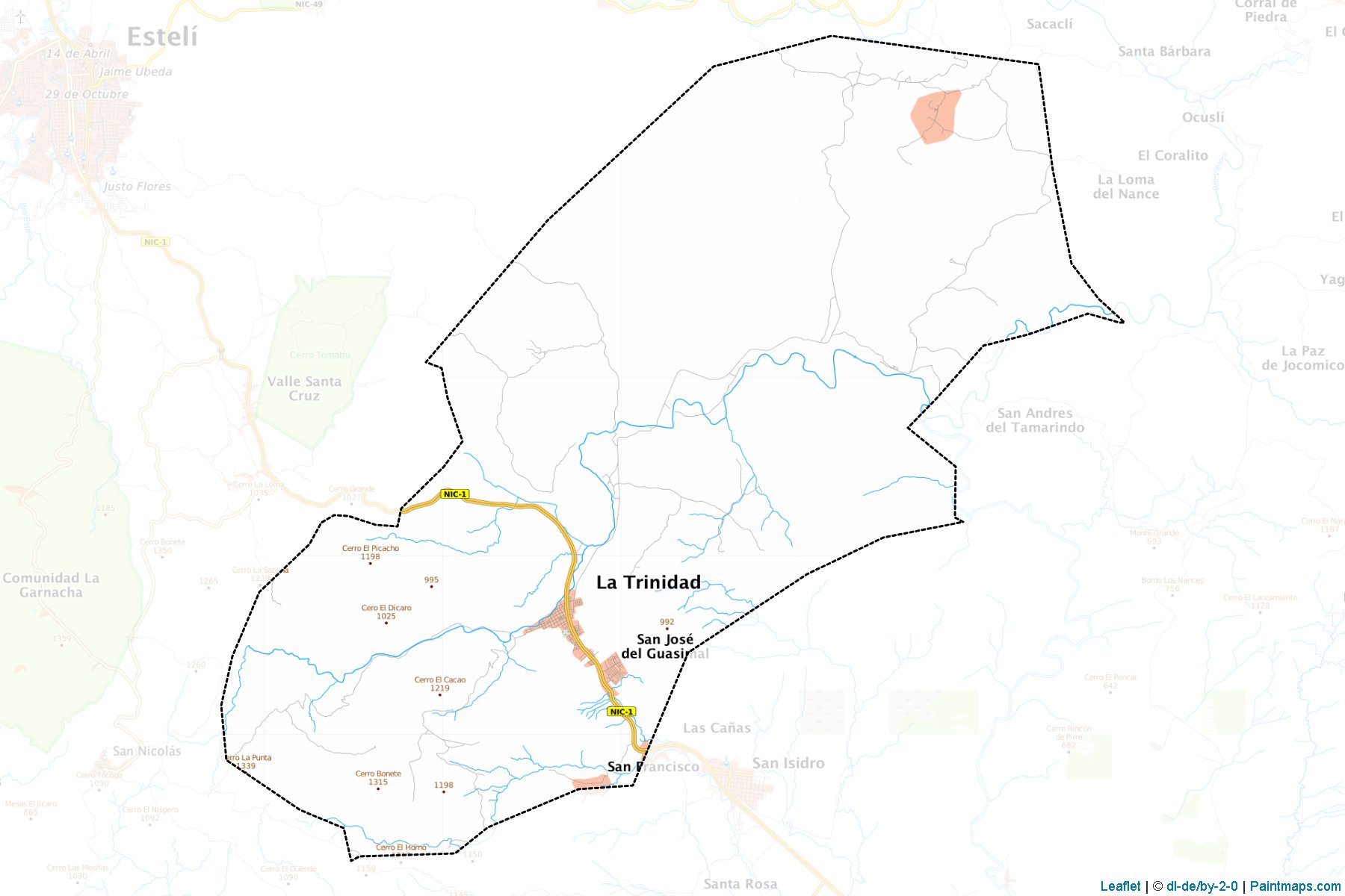 Muestras de recorte de mapas La Trinidad (Estelí)-1