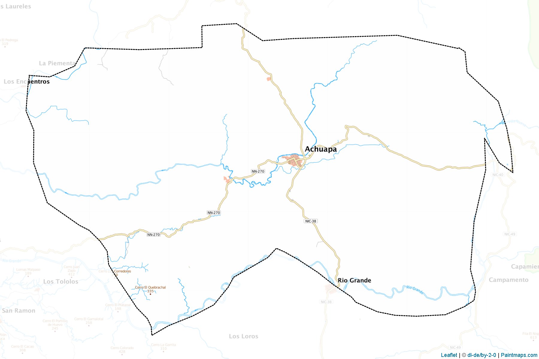 Muestras de recorte de mapas Achuapa (León)-1