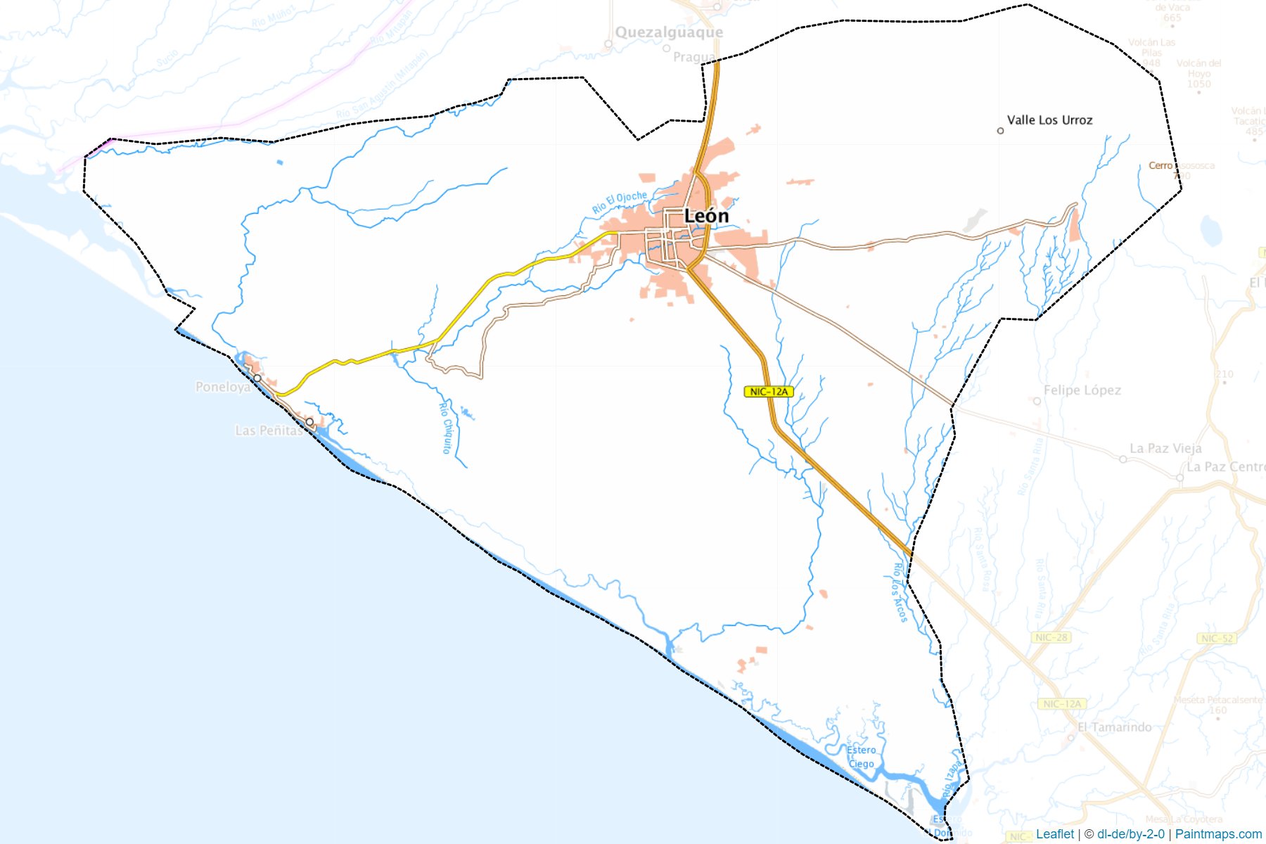 Muestras de recorte de mapas Isla (León)-1