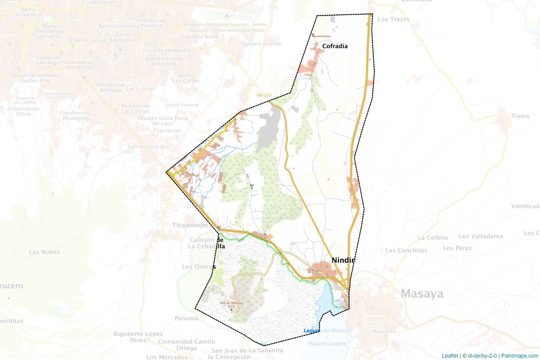 Muestras de recorte de mapas Nindiri (Masaya)-1