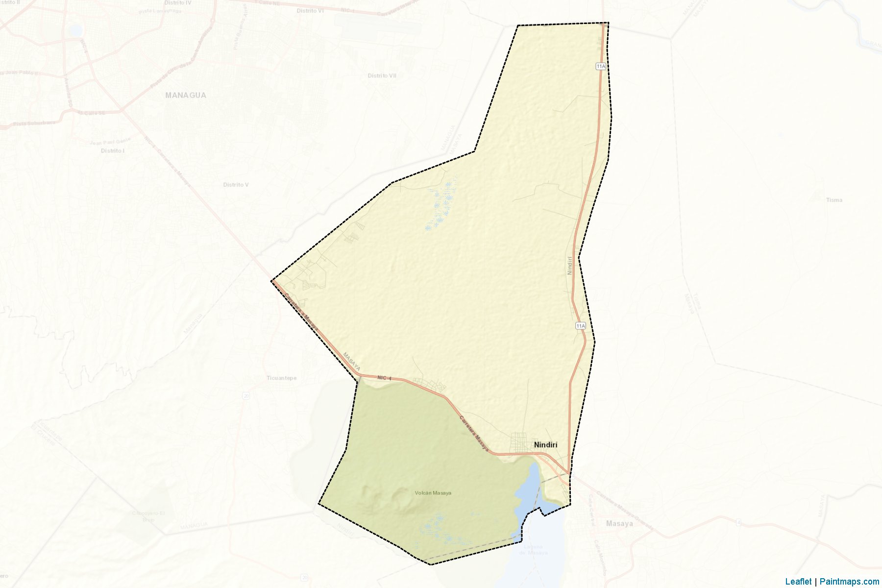 Muestras de recorte de mapas Nindiri (Masaya)-2