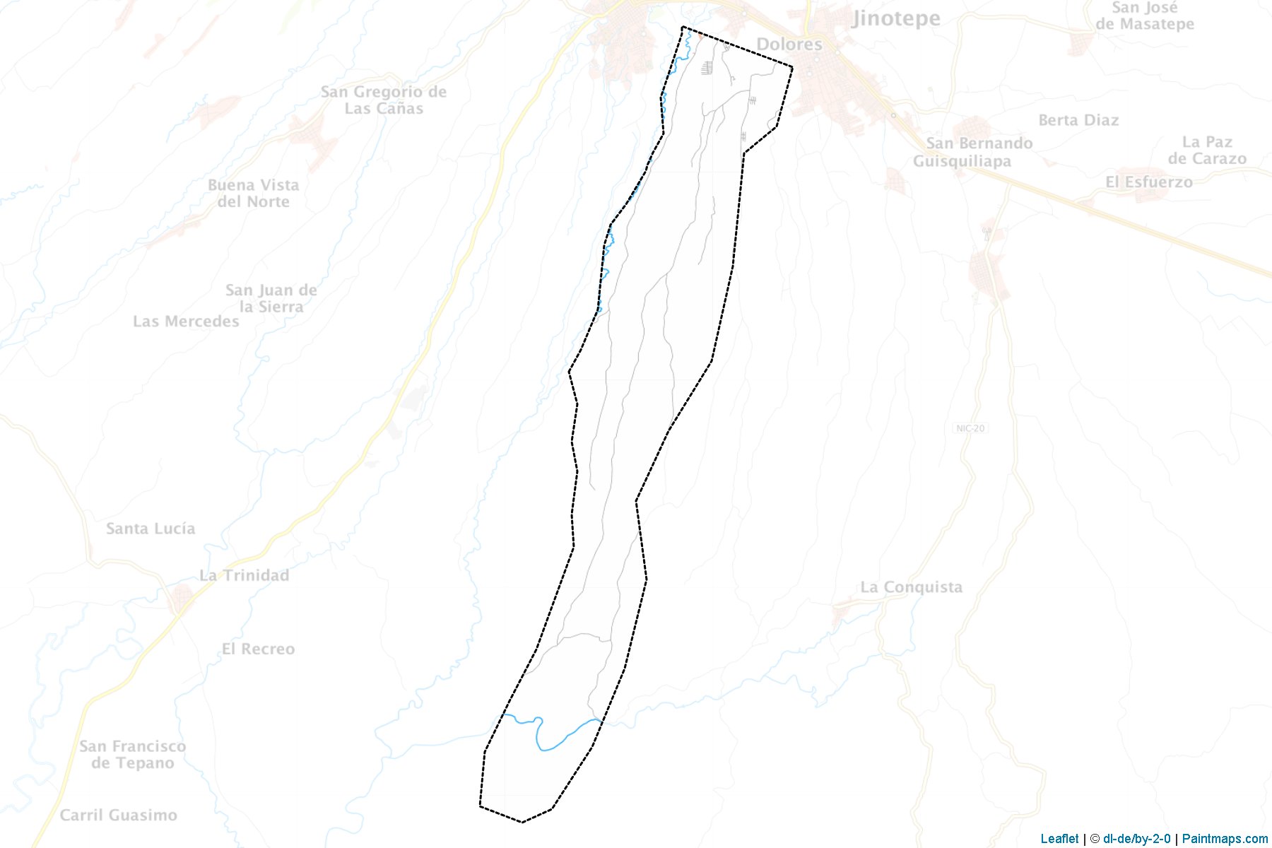 Muestras de recorte de mapas Dolores (Carazo)-1