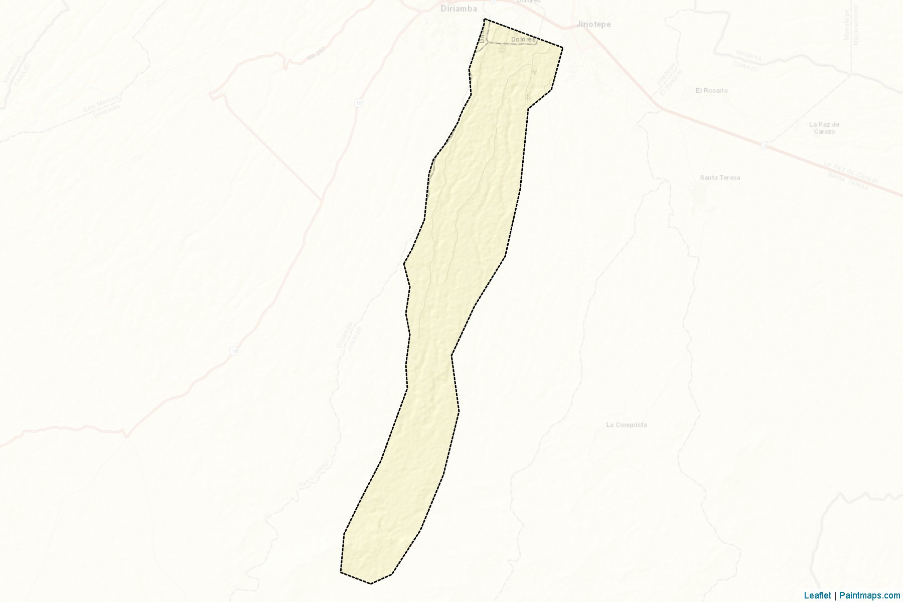 Muestras de recorte de mapas Dolores (Carazo)-2