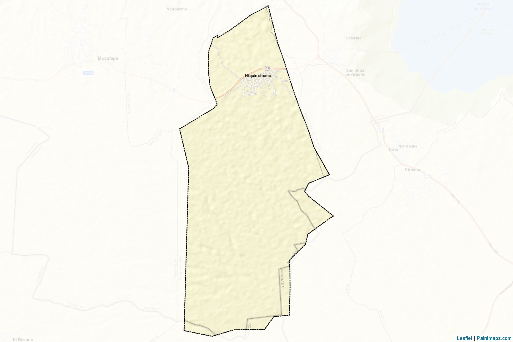 Muestras de recorte de mapas Niquinohomo (Masaya)-2