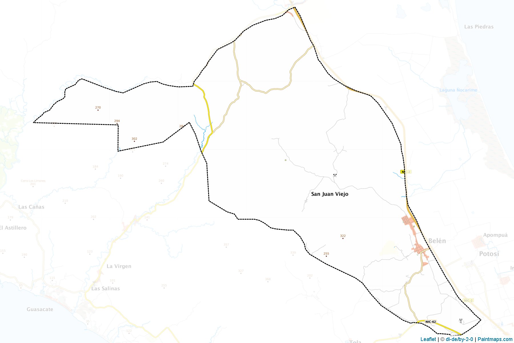 Muestras de recorte de mapas Belen (Rivas)-1